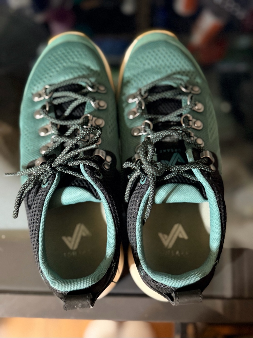 Forsake Thatcher Low Aqua Trail Hiking Sneakers Women’s 7.5 Teal Black - Picture 2 of 7